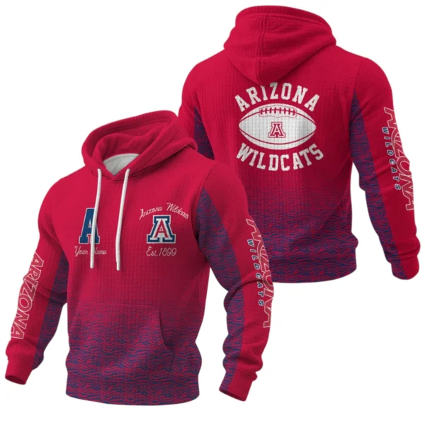 Arizona Wildcats Pullover Hoodie Waffle Knit 2027 Personalize Name