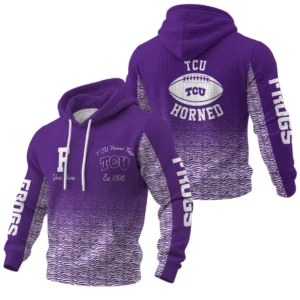 TCU Horned Frogs Pullover Hoodie Waffle Knit 2027 Personalize Name