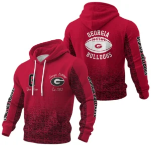 Georgia Bulldogs Pullover Hoodie Waffle Knit 2027 Personalize Name