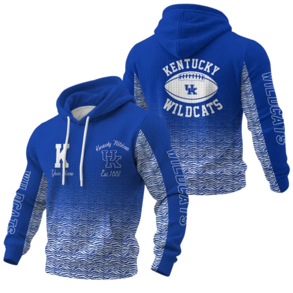 Kentucky Wildcats Pullover Hoodie Waffle Knit 2027 Personalize Name