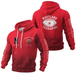 Maryland Terrapins Pullover Hoodie Waffle Knit 2027 Personalize Name
