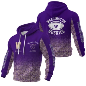 Washington Huskies Pullover Hoodie Waffle Knit 2027 Personalize Name