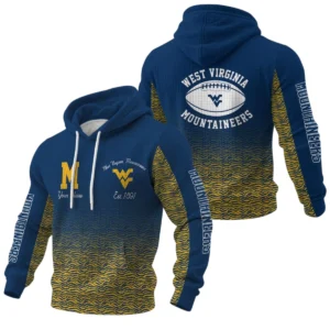 West Virginia Mountaineers Pullover Hoodie Waffle Knit 2027 Personalize Name