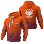 Denver Broncos Waffle Pullover Hoodie Custom Your Name