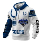 Indianapolis Colts Waffle Pullover Hoodie Customize Your Name