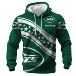 New York Jets Waffle Pullover Hoodie Personalize Your Name