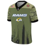 Los Angeles Rams Baseball V Neck Jersey Shirt x US Marine Corps 250th Anniversary Personalize Name