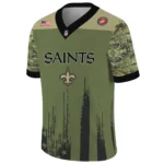 New Orleans Saints Baseball V Neck Jersey Shirt x US Marine Corps 250th Anniversary Personalize Name