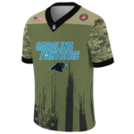 Carolina Panthers Baseball V Neck Jersey Shirt x US Marine Corps 250th Anniversary Personalize Name