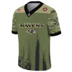 Baltimore Ravens Baseball V Neck Jersey Shirt x US Marine Corps 250th Anniversary Personalize Name