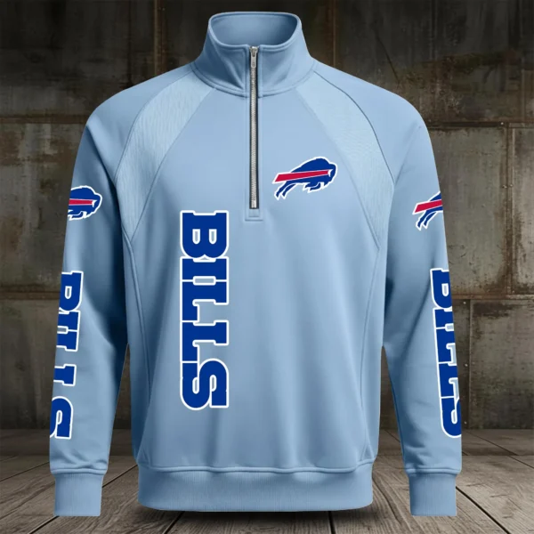 Buffalo Bills Half Zip Hoodie Stand Collar 2027 Limited
