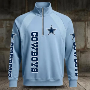 Dallas Cowboys Half Zip Hoodie Stand Collar 2027 Limited