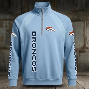 Denver Broncos Half Zip Hoodie Stand Collar 2027 Limited