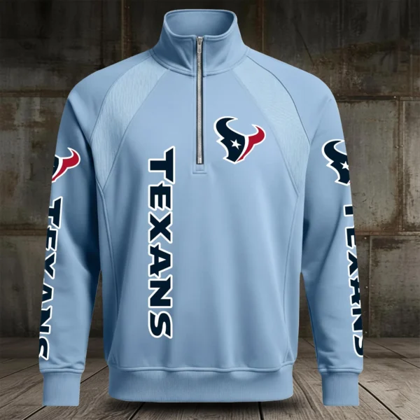 Houston Texans Half Zip Hoodie Stand Collar 2027 Limited