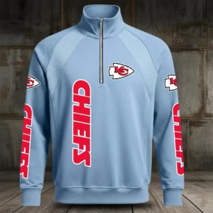 Kansas City Chiefs Half Zip Hoodie Stand Collar 2027 Limited