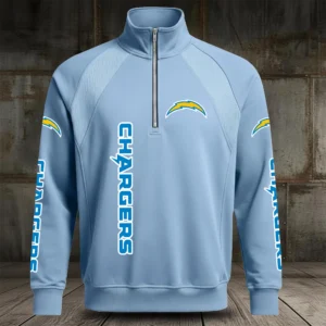 Los Angeles Chargers Half Zip Hoodie Stand Collar 2027 Limited
