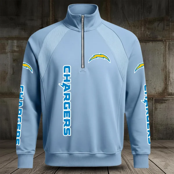 Los Angeles Chargers Half Zip Hoodie Stand Collar 2027 Limited