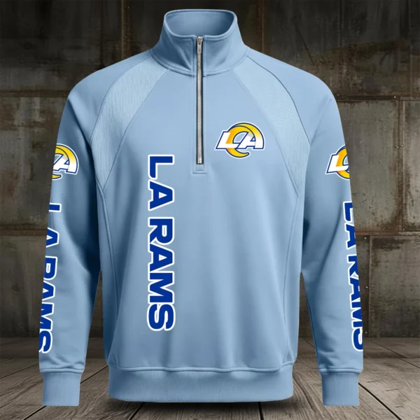 Los Angeles Rams Half Zip Hoodie Stand Collar 2027 Limited
