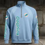 Miami Dolphins Half Zip Hoodie Stand Collar 2027 Limited