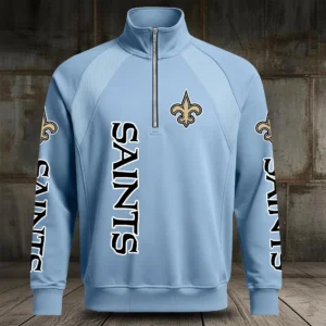 New Orleans Saints Half Zip Hoodie Stand Collar 2027 Limited