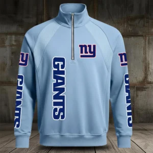 New York Giants Half Zip Hoodie Stand Collar 2027 Limited