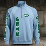 New York Jets Half Zip Hoodie Stand Collar 2027 Limited