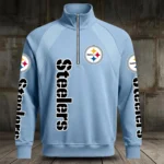 Pittsburgh Steelers Half Zip Hoodie Stand Collar 2027 Limited
