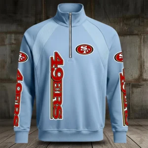 San Francisco 49ers Half Zip Hoodie Stand Collar 2027 Limited