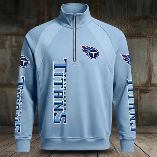 Tennessee Titans Half Zip Hoodie Stand Collar 2027 Limited