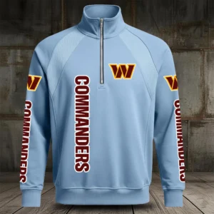 Washington Commanders Half Zip Hoodie Stand Collar 2027 Limited
