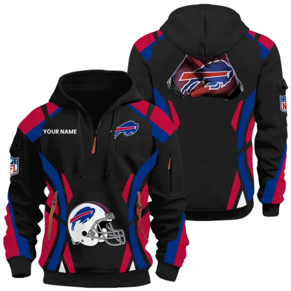 Buffalo Bills Half Zip Hoodie Full Set Options Limited Personalize Name