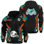 Miami Dolphins Half Zip Hoodie Full Set Options Limited Personalize Name