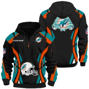Miami Dolphins Half Zip Hoodie Full Set Options Limited Personalize Name