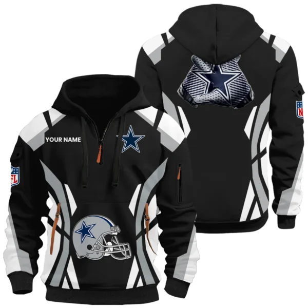 Dallas Cowboys Half Zip Hoodie Full Set Options Limited Personalize Name