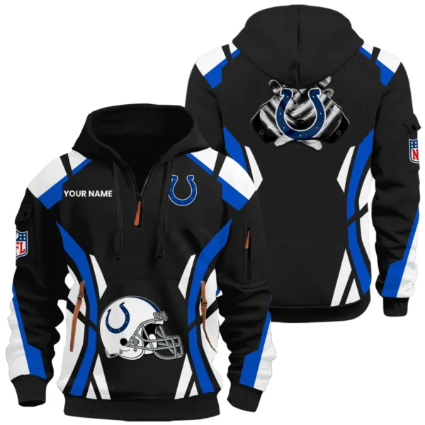 Indianapolis Colts Half Zip Hoodie Full Set Options Limited Personalize Name