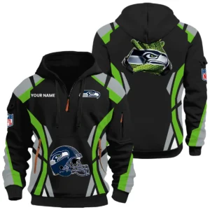 Seattle Seahawks Half Zip Hoodie Full Set Options Limited Personalize Name
