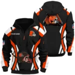 Cleveland Browns Half Zip Hoodie Full Set Options Limited Personalize Name