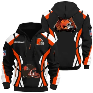 Cleveland Browns Half Zip Hoodie Full Set Options Limited Personalize Name