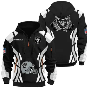 Las Vegas Raiders Half Zip Hoodie Full Set Options Limited Personalize Name