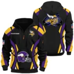 Minnesota Vikings Half Zip Hoodie Full Set Options Limited Personalize Name