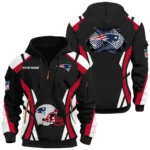 New England Patriots Half Zip Hoodie Full Set Options Limited Personalize Name