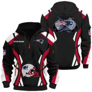 New England Patriots Half Zip Hoodie Full Set Options Limited Personalize Name