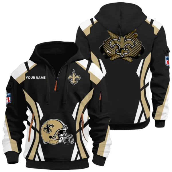 New Orleans Saints Half Zip Hoodie Full Set Options Limited Personalize Name