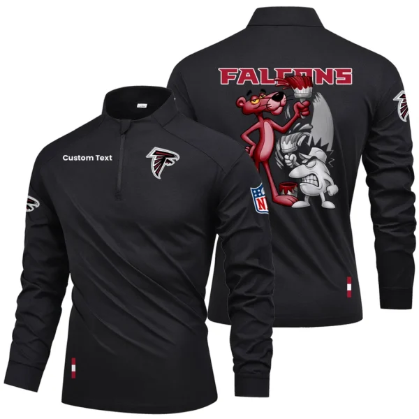 Atlanta Falcons Quarter Zip Long Sleeve Shirt 2026 Limited Personalize Name