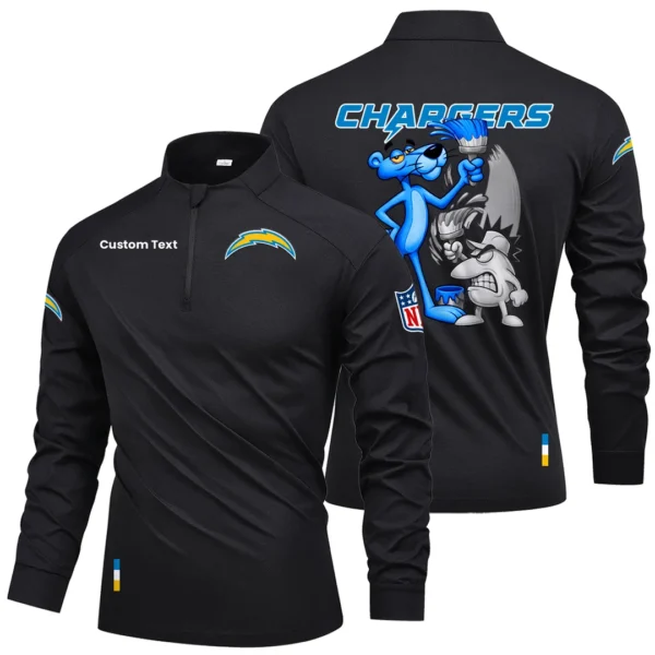 Los Angeles Chargers Quarter Zip Long Sleeve Shirt 2026 Limited Personalize Name