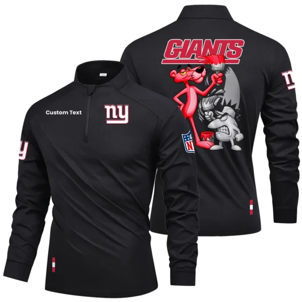New York Giants Quarter Zip Long Sleeve Shirt 2026 Limited Personalize Name