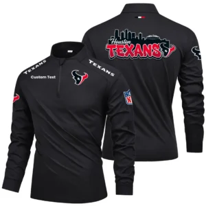 Houston Texans Quarter Zip Long Sleeve 2027 Limited Graffiti Style Personalize Name