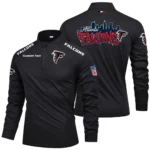 Atlanta Falcons Quarter Zip Long Sleeve 2027 Limited Graffiti Style Personalize Name