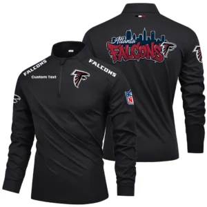 Atlanta Falcons Quarter Zip Long Sleeve 2027 Limited Graffiti Style Personalize Name