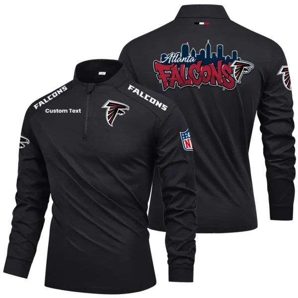 Atlanta Falcons Quarter Zip Long Sleeve 2027 Limited Graffiti Style Personalize Name